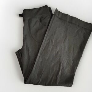 Lululemon Straight Leg Pants Womens 6 Black Drawstring High Rise Lounge Yoga